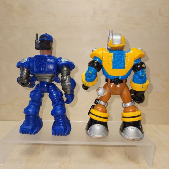 Rescue Heroes Power Max Jack Hammer Jake Justice 6" Action Figure Fisher Price - Picture 2 of 7